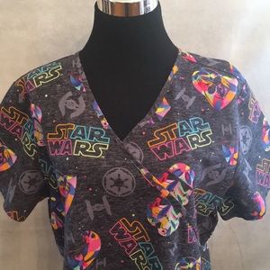 STAR WARS SCRUB TOP Size Large